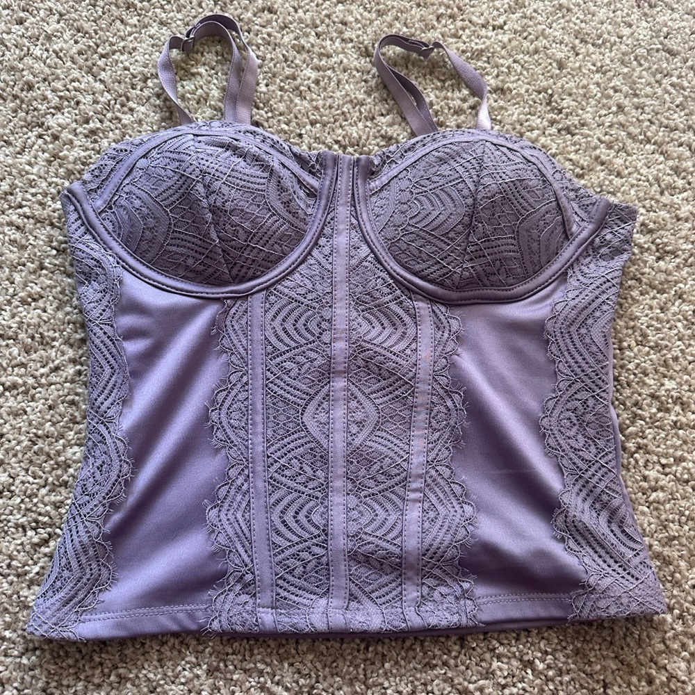 No Boundaries Lilac Satin Top